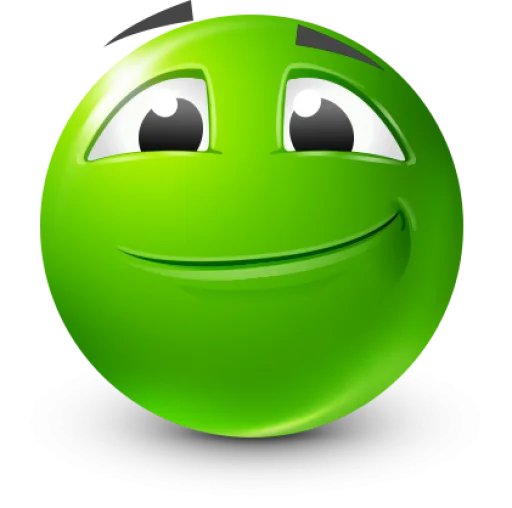 🤩 Стикер «Green Face Emoji» для Telegram