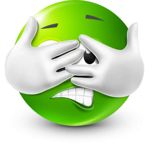 🤩 Стикер «Green Face Emoji» для Telegram