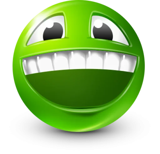 Стикерпак Green Face Emoji для Telegram — скачать