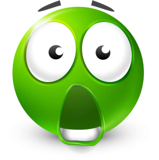 🤩 Стикер «Green Face Emoji» для Telegram