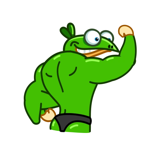 💪 Стикер «Green Lizard» для Telegram