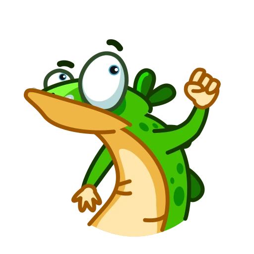 🤓 Стикер «Green Lizard» для Telegram