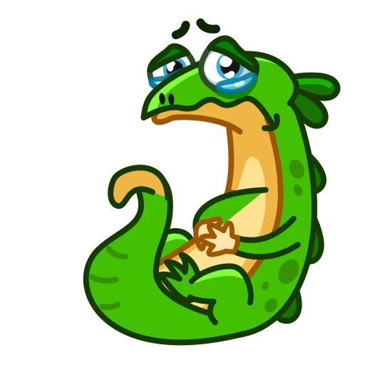 😢 Стикер «Green Lizard» для Telegram
