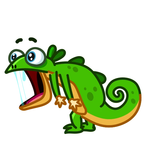 😳 Стикер «Green Lizard» для Telegram