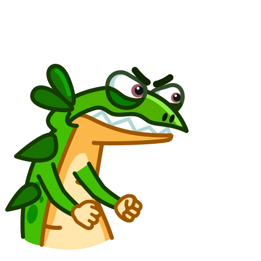 😡 Стикер «Green Lizard» для Telegram