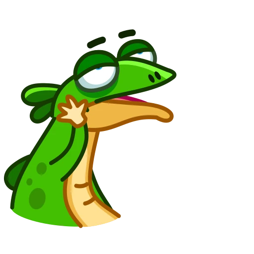 😛 Стикер «Green Lizard» для Telegram