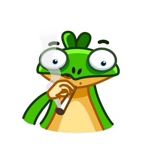 😦 Стикер «Green Lizard» для Telegram