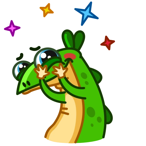 🤩 Стикер «Green Lizard» для Telegram