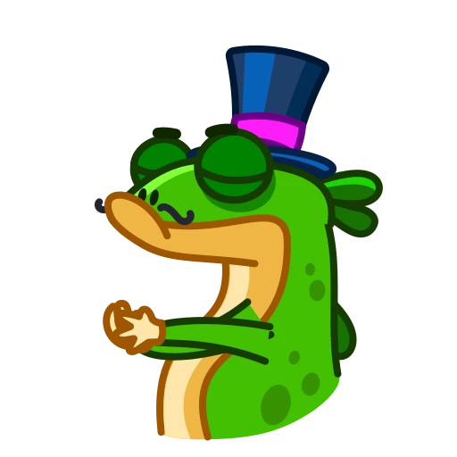 👏 Стикер «Green Lizard» для Telegram