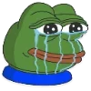 😭 Эмодзи «😎 Набор эмоджи с мемным лягушонком Пепе» для Telegram