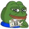 🤑 Эмодзи «😎 Набор эмоджи с мемным лягушонком Пепе» для Telegram
