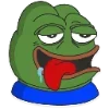 😋 Эмодзи «😎 Набор эмоджи с мемным лягушонком Пепе» для Telegram