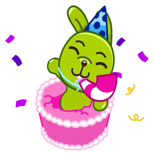🥳 Эмодзи «Green Bun» для Telegram