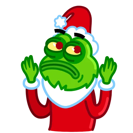 🤷‍♀ Эмодзи «Pepe Grinch» для Telegram