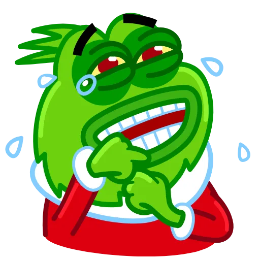 😂 Эмодзи «Pepe Grinch» для Telegram