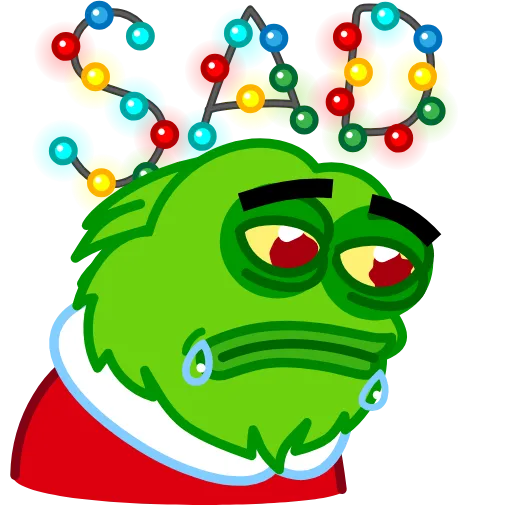 😢 Эмодзи «Pepe Grinch» для Telegram
