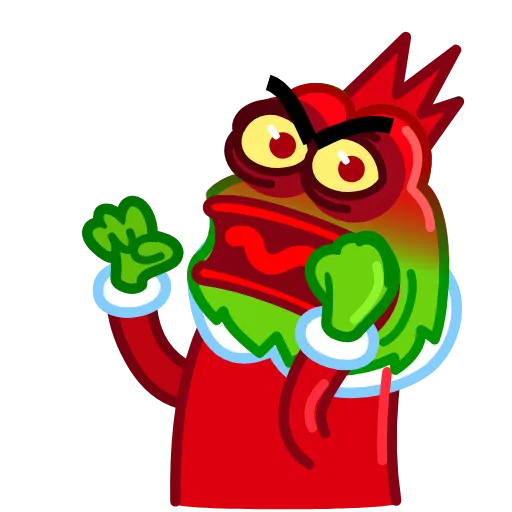 😡 Эмодзи «Pepe Grinch» для Telegram