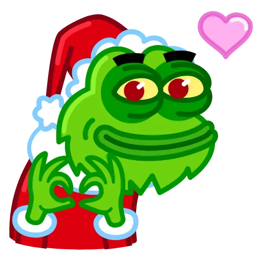 ❤️ Эмодзи «Pepe Grinch» для Telegram