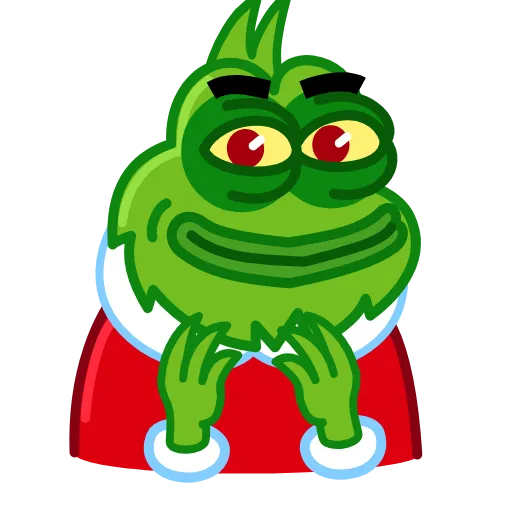 😈 Эмодзи «Pepe Grinch» для Telegram