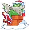 🧐 Эмодзи «Гринч» для Telegram