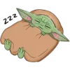😴 Эмодзи «Малыш Грогу» для Telegram
