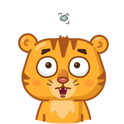 🤨 Эмодзи «Grumpy tiger» для Telegram