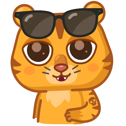 😚 Эмодзи «Grumpy tiger» для Telegram