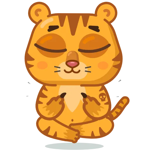 🤨 Эмодзи «Grumpy tiger» для Telegram