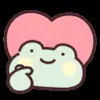 🫰 Эмодзи «GuaGua Frog» для Telegram