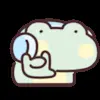 🤘 Эмодзи «GuaGua Frog» для Telegram