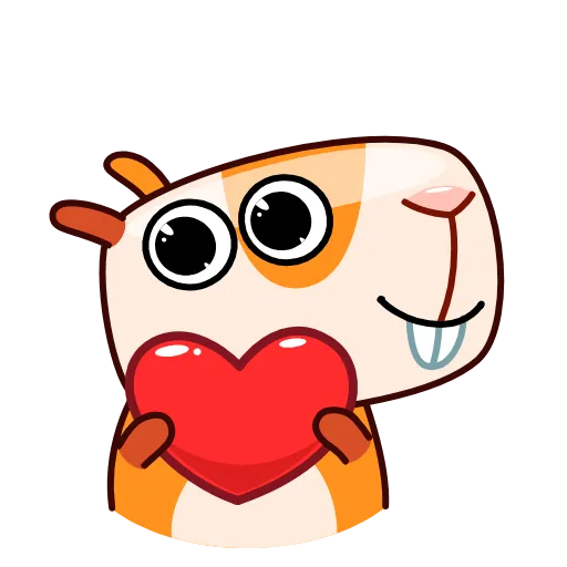 ❤️ Эмодзи «Mr Guinea Pig» для Telegram