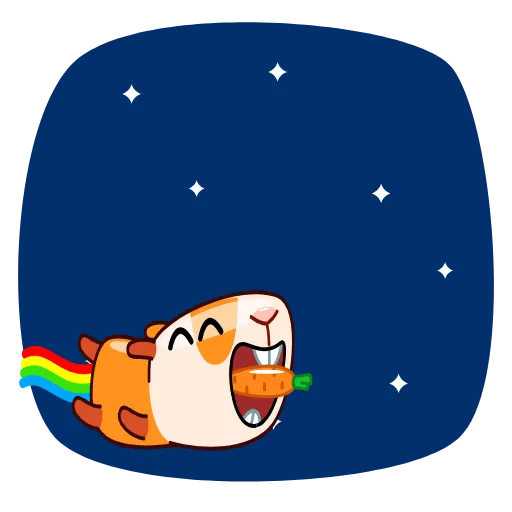 🌌 Эмодзи «Mr Guinea Pig» для Telegram