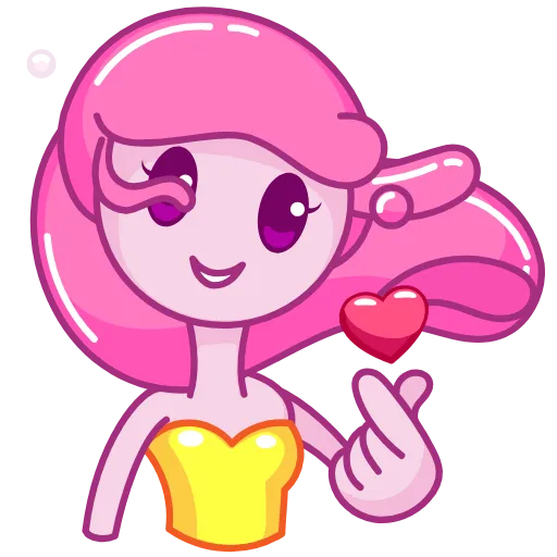 🥰 Эмодзи «Gum Girl» для Telegram