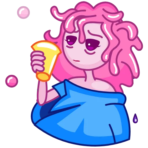 😓 Эмодзи «Gum Girl» для Telegram