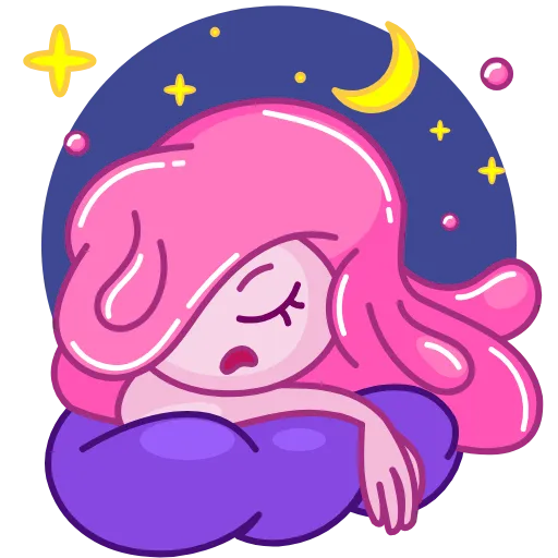 😴 Эмодзи «Gum Girl» для Telegram