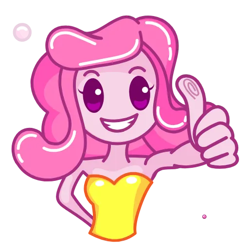 👍 Эмодзи «Gum Girl» для Telegram