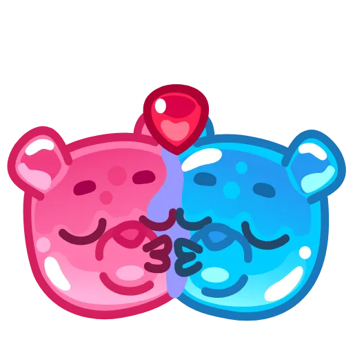 👩‍❤️‍💋‍👨 Эмодзи «Gummy Bears Emoji» для Telegram