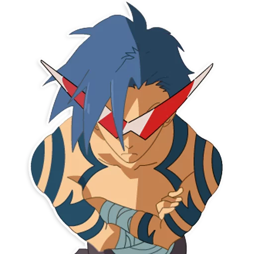 😎 Стикер «Gurren Lagann» для Telegram