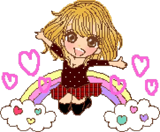 🌈 Стикер «Deco Gal Souzai» для Telegram