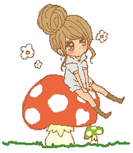 🍄 Стикер «Deco Gal Souzai» для Telegram