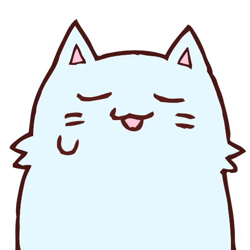 😅 Эмодзи «Blue Cat» для Telegram