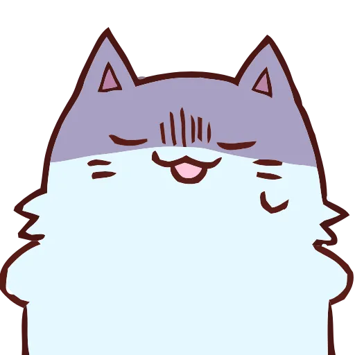 😰 Эмодзи «Blue Cat» для Telegram