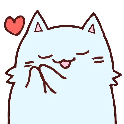 ❤️ Эмодзи «Blue Cat» для Telegram