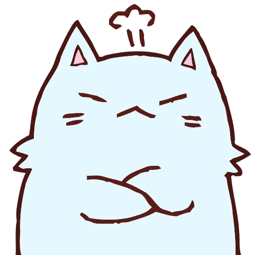 😤 Эмодзи «Blue Cat» для Telegram