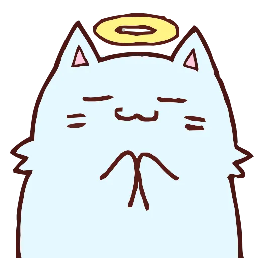 😇 Эмодзи «Blue Cat» для Telegram