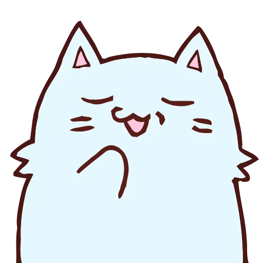 🤭 Эмодзи «Blue Cat» для Telegram
