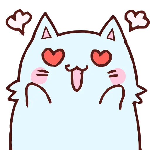 😍 Эмодзи «Blue Cat» для Telegram