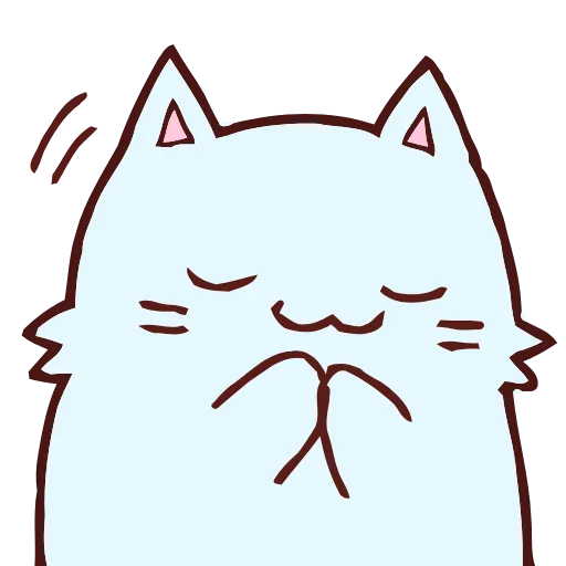 😌 Эмодзи «Blue Cat» для Telegram