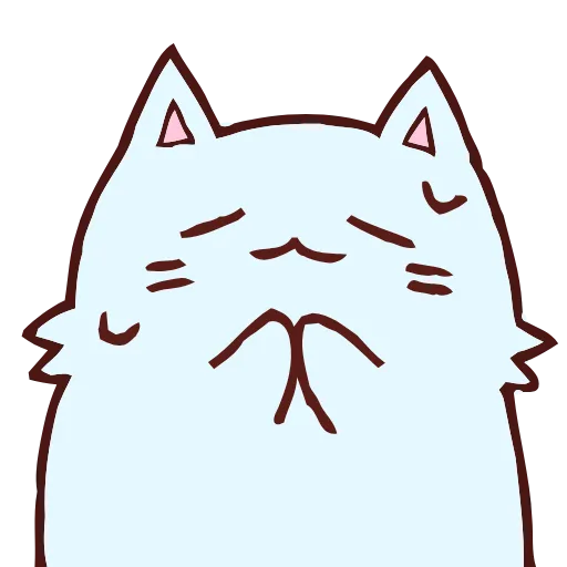 😓 Эмодзи «Blue Cat» для Telegram