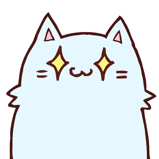 🤩 Эмодзи «Blue Cat» для Telegram